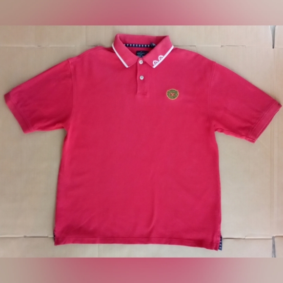 Womens Red Sports Polo Greg Norman Collection x Medinah Country Club 100% Cotton - Picture 1 of 10